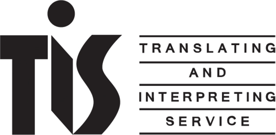 the Translating and Interpreting Service (TIS) logo.