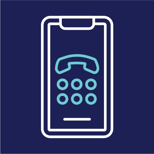 A phone icon with the TTY icon.